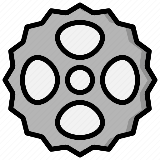Gear, bicycle, metal, transportation, part icon - Download on Iconfinder