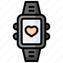 smart, watch, heart, rate, health, electronics, device