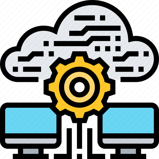 Cloud, computing, processing, data, backup icon - Download on Iconfinder