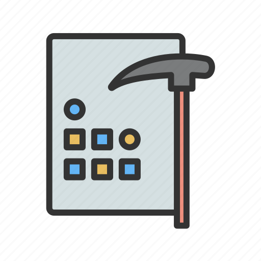 Data filter, cloud mining, pickaxe, artificial intelligence icon - Download on Iconfinder