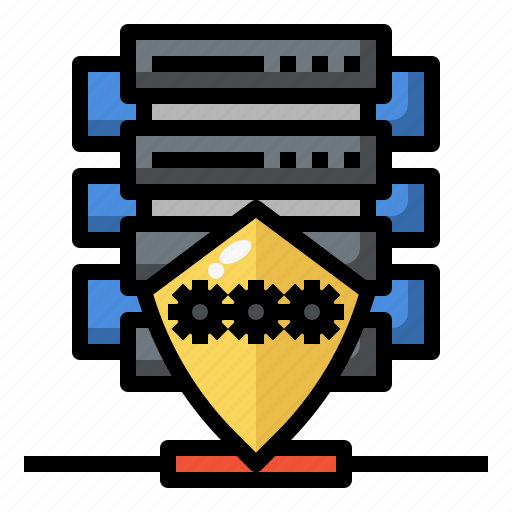 Encrypted, shield, anti, malware, hosting, server icon - Download on Iconfinder