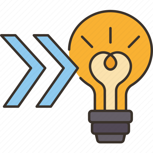 Data, literacy, forward, lightbulb, creative icon - Download on Iconfinder