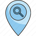 location, analytic, pinpoint, search, map