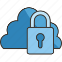 security, cloud, padlock, privacy, protection