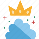 concurrency, crown, cloud, sparkle, fantasy