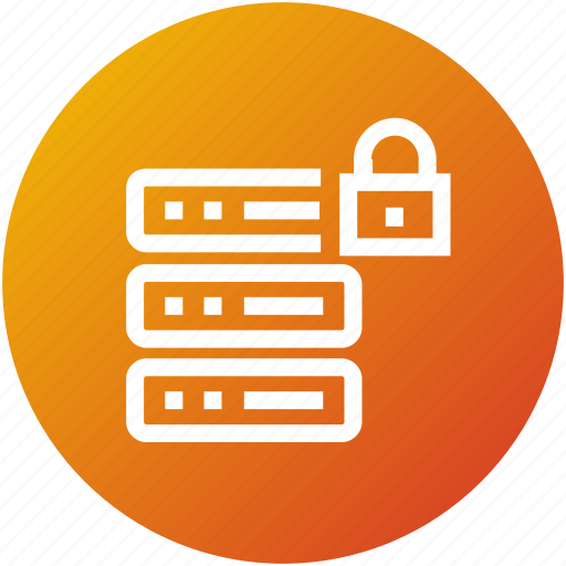 Database, hosting, lock, security, server icon - Download on Iconfinder