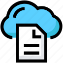 cloud, document, file, network