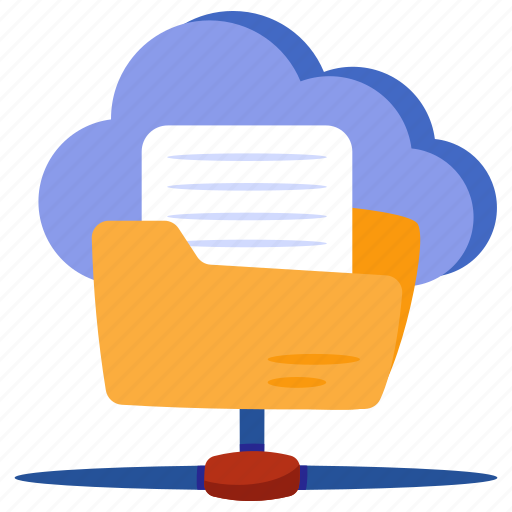 Cloud folder, cloud binder, cloud doc, cloud document, cloud archive icon - Download on Iconfinder