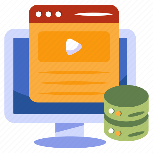 Web video, online video, video streaming, play video, multimedia icon - Download on Iconfinder