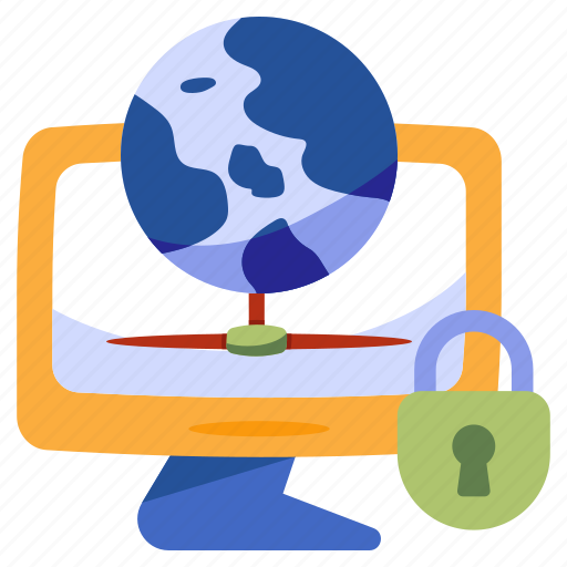 Global security, global protection, global safety, secure globe, worldwide security icon - Download on Iconfinder