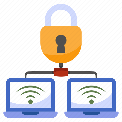 Secure network, secure connection, secure devices, wireless network, wireless connection icon - Download on Iconfinder