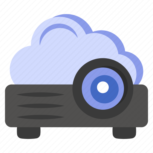 Cloud projector, electronic, hardware, video projector, multimedia icon - Download on Iconfinder