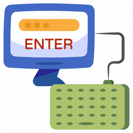 Enter password, enter passcode, computer password, computer passcode, system password icon - Download on Iconfinder