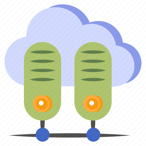 Cloud hosting, cloud server, database, db, document, storage, extension icon - Download on Iconfinder