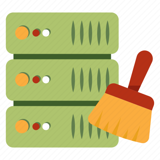 Data cleaning, data remove, server cleaning, db cleaning, database cleaning icon - Download on Iconfinder