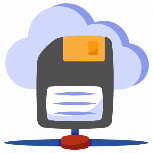 Cloud floppy, floppy disk, cloud storage, cloud technology, cloud computing icon - Download on Iconfinder
