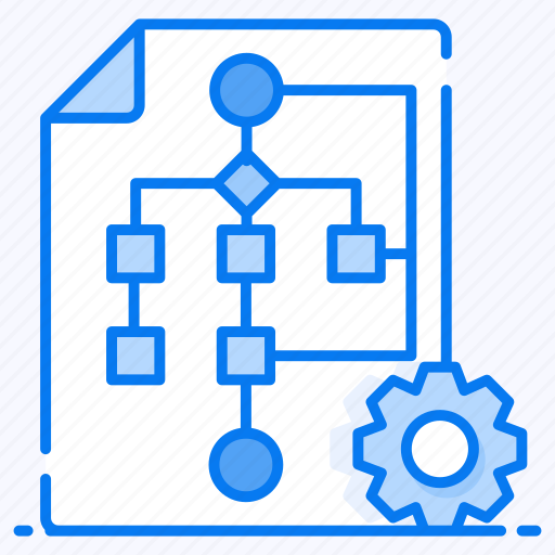 Algorithm, data flow, flow diagram, flowchart, hierarchy, scheme, sitemap icon - Download on Iconfinder