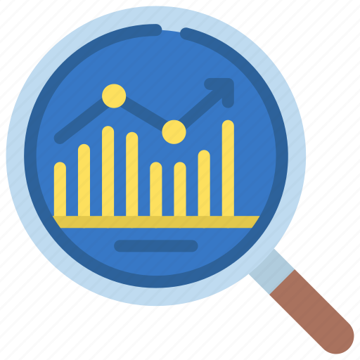 Data, analysis, analyse, loupe, magnifyingglass icon - Download on Iconfinder