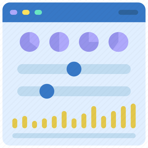 Data, visualisation, website, browser, graphs icon - Download on Iconfinder