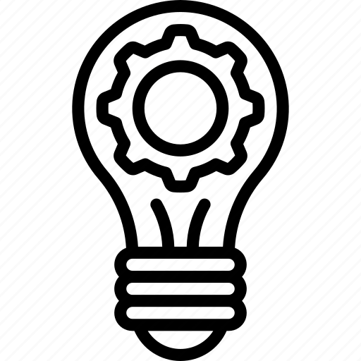 Innovation, lightbulb, cog, innovate icon - Download on Iconfinder