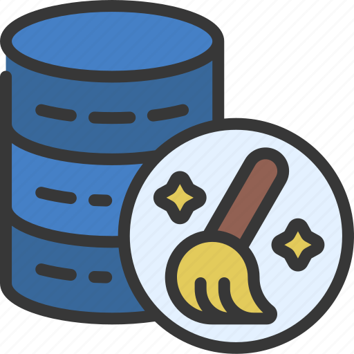 Data, cleaning, clean, sweep, database icon - Download on Iconfinder
