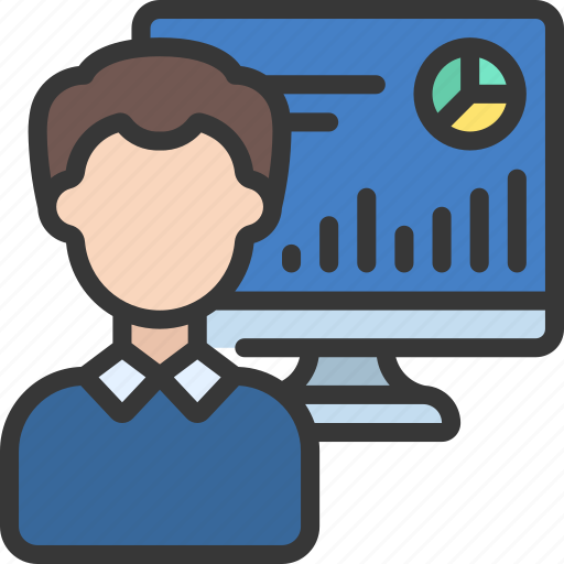 Data, scientist, male, person, avatar, monitoring icon - Download on Iconfinder