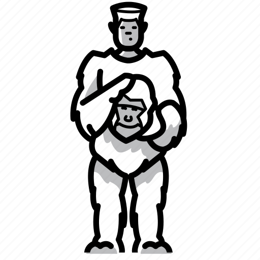Bigfoot, creature, supernatural, man in suit, sasquatch, costume, cryptid icon - Download on Iconfinder