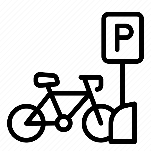 Parking, vehicle, bike, bicycle, cycling, transportation icon - Download on Iconfinder