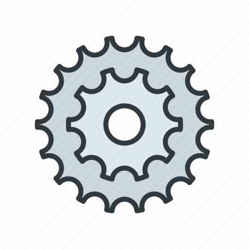 Cassette, cog, cogs, crankset, cycling icon - Download on Iconfinder