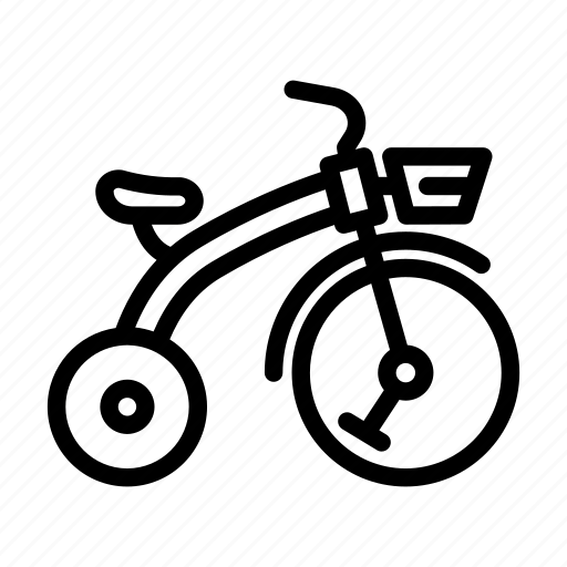 Tricycle, children, bike, transport, accessories, bicycle, cruiser icon - Download on Iconfinder