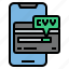 cvv, online, smartphone, credit, card, code, payment 