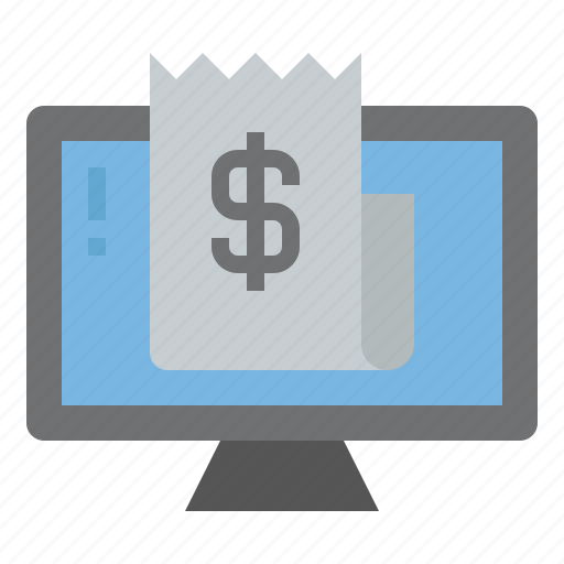 Online, computer, bill, receipt, invoice, payment, money icon - Download on Iconfinder