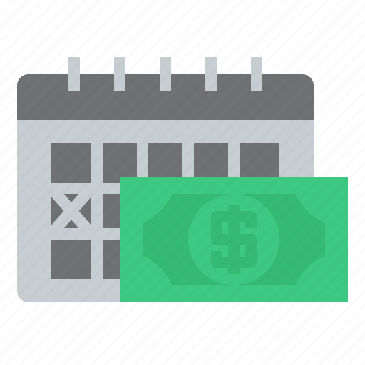 Calendar, banknote, date, event, schedule, payment, dollar icon - Download on Iconfinder