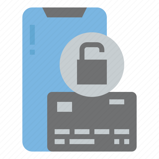 Mobile, smartphone, credit, card, lock, keypad, payment icon - Download on Iconfinder