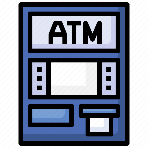 Atm, business, finance, cash, point, machine icon - Download on Iconfinder