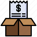delivery, box, bill, logistics, business 