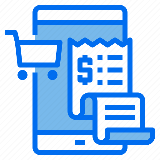 Bill, cart, invoice, mobile, online, phone, shopping icon - Download on Iconfinder