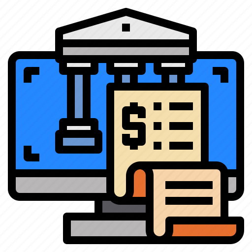 Banking, bill, computer, invoice, monitor, payment, receipt icon - Download on Iconfinder