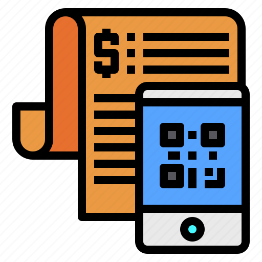 Bill, code, invoice, mobile, payment, qr, receipt icon - Download on Iconfinder