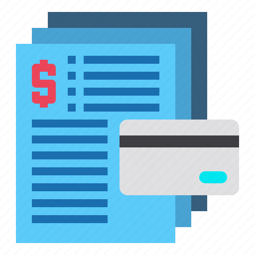 Bill, card, credit, invoice, payment, receipt icon - Download on Iconfinder