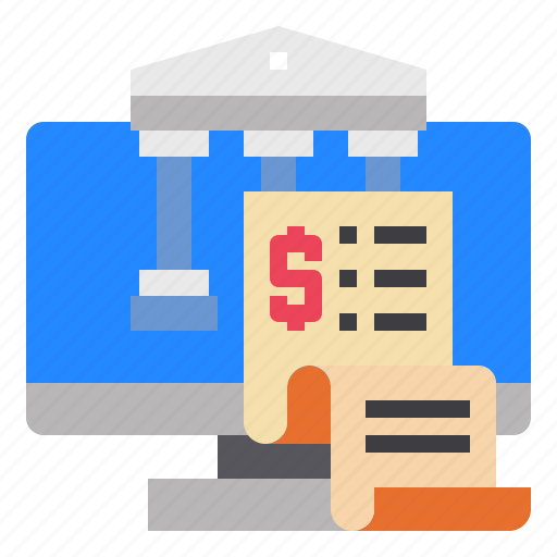 Banking, bill, computer, invoice, monitor, payment, receipt icon - Download on Iconfinder