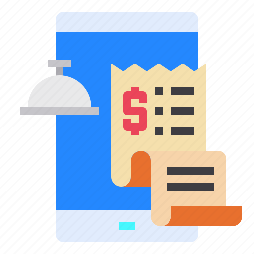 Bill, food, invoice, mobile, online, payment, phone icon - Download on Iconfinder