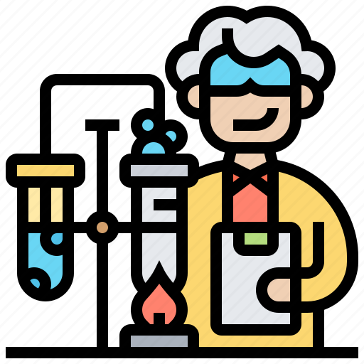 Chemistry, experiment, laboratory, researcher, scientist icon - Download on Iconfinder