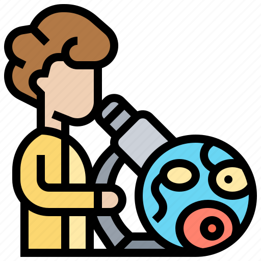 Microbiology, microorganism, microscope, research, scientist icon - Download on Iconfinder