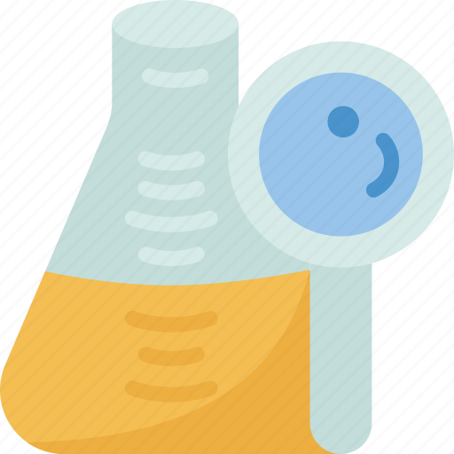 Flask, experiment, chemistry, reaction, observation icon - Download on Iconfinder