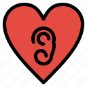 ear, heart, love
