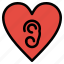 ear, heart, love 