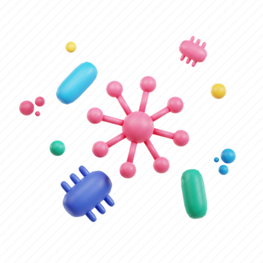 Bacteria, virus, disease, coronavirus, medical, corona, healthcare 3D illustration - Download on Iconfinder