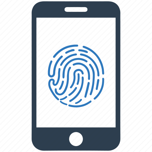 Mobile, fingerprint icon - Download on Iconfinder