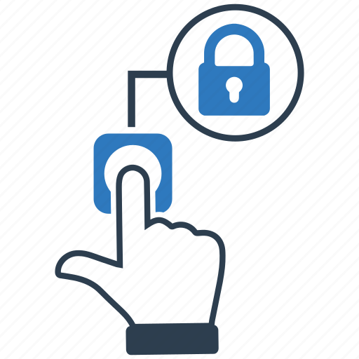 Fingerprint, identity, lock, security icon - Download on Iconfinder